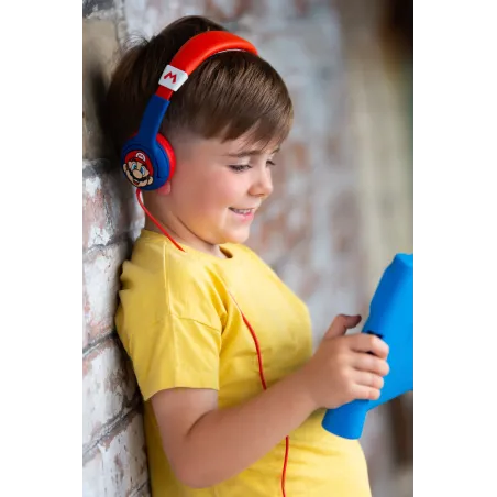 SUPER MARIO CHILDREN'S HEADPHONES WITH VOLUME LIMIT, FOR AGES 3 TO 7 - The Shop Gamer