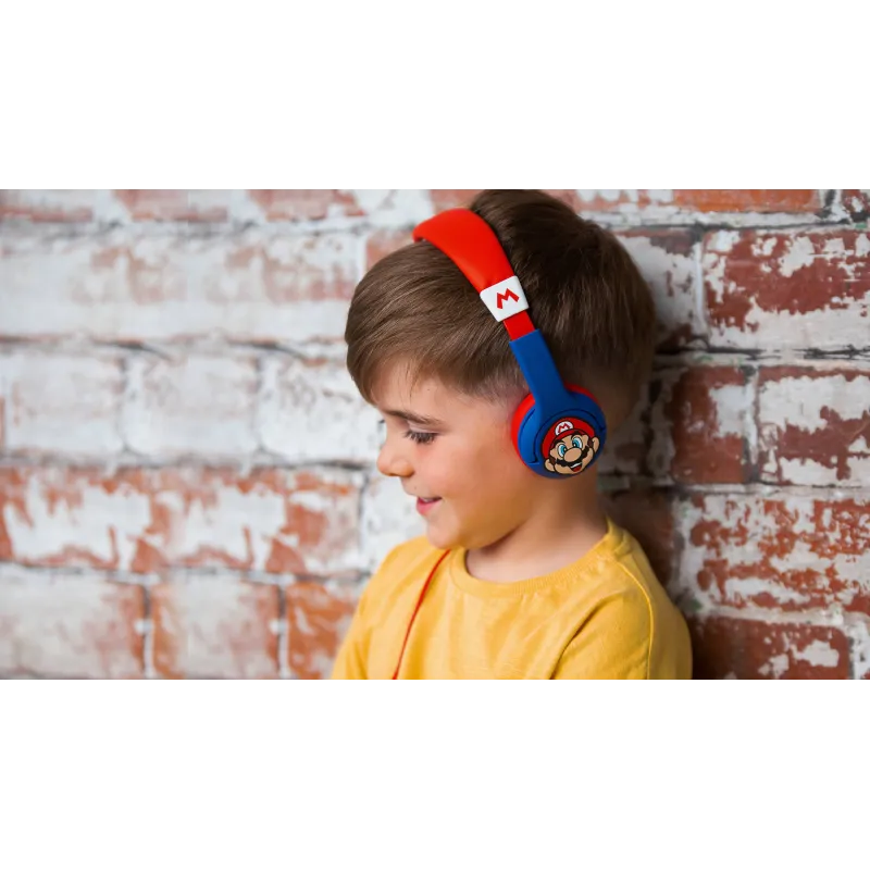 CASQUE AUDIO POUR ENFANTS SUPER MARIO À VOLUME LIMITÉ, DE 3 À 7 ANS - The Shop Gamer