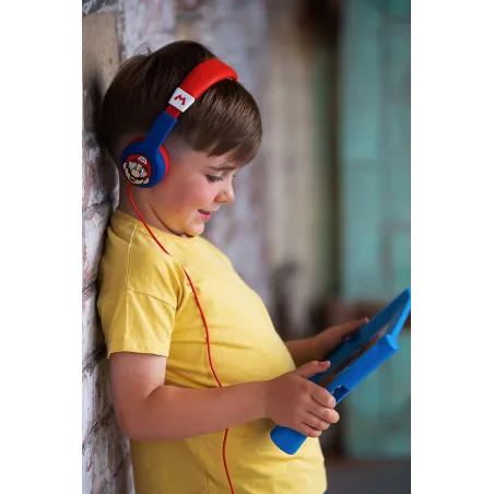 KINDERHOOFDTELEFOON SUPER MARIO MET VOLUMEBEGRENZING VOOR KINDEREN VAN 3 TOT 7 JAAR - The Shop Gamer