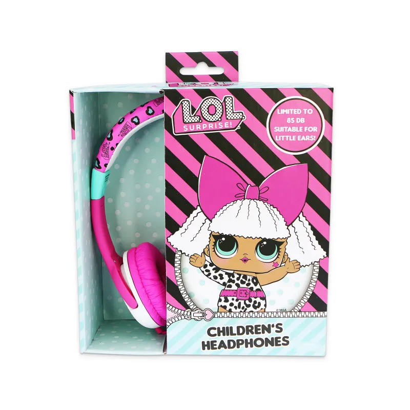 LOL SURPRISE DIVA KINDERKOPFHÖRER, LAUTSTÄRKEBEGRENZT, FÜR KINDER VON 3 BIS 7 JAHREN - The Shop Gamer