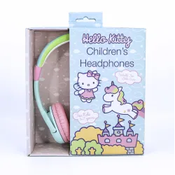 AURICULARES INFANTILES HELLO KITTY UNICORN CON VOLUMEN LIMITADO NIÑOS 3 A 7 AÑOS