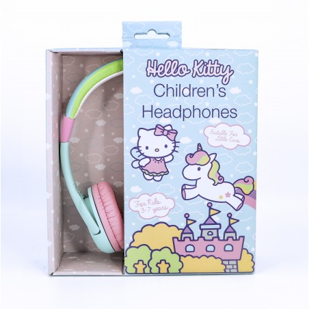 AURICULARES INFANTILES HELLO KITTY UNICORN CON VOLUMEN LIMITADO NIÑOS 3 A 7 AÑOS