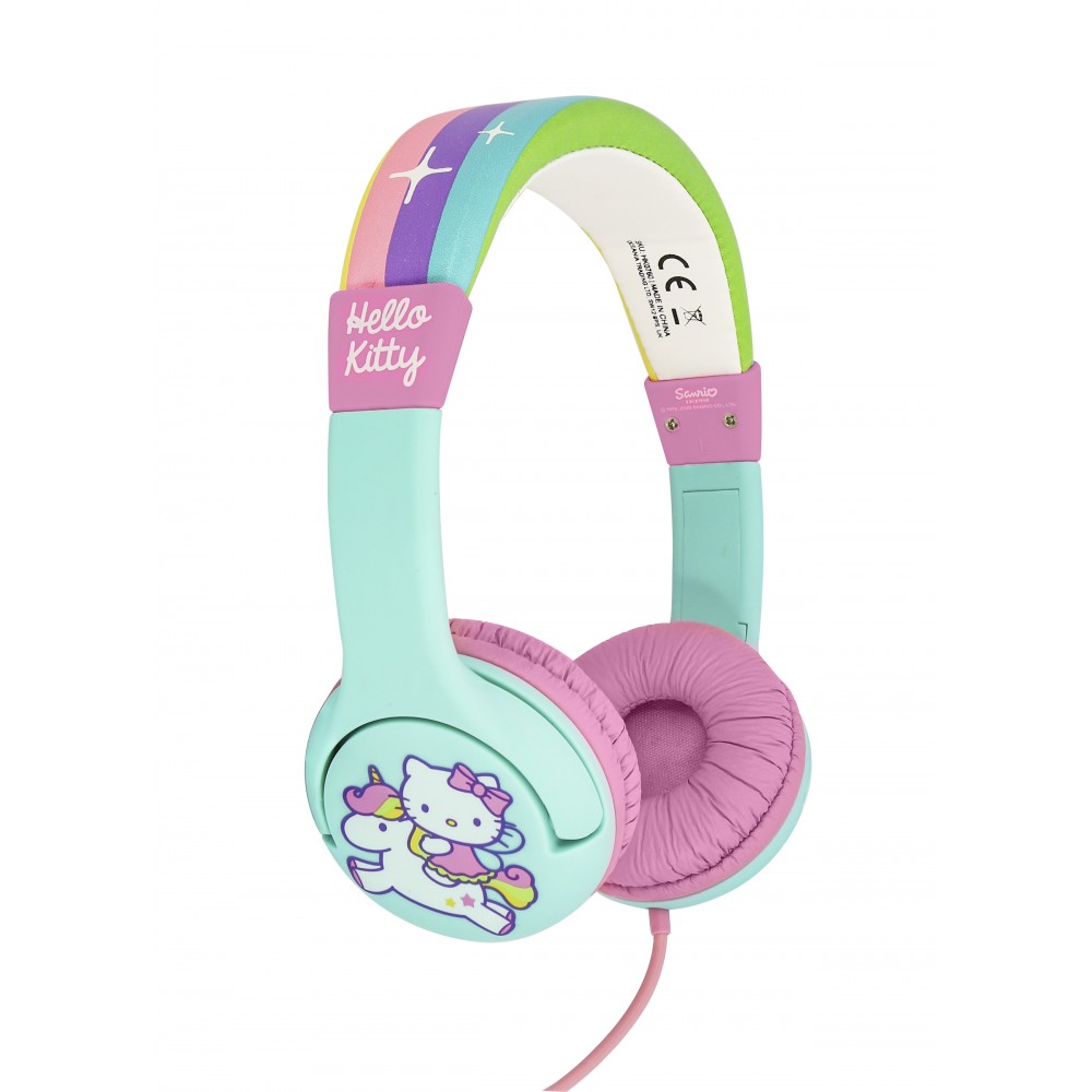 AURICULARES INFANTILES HELLO KITTY UNICORN CON VOLUMEN LIMITADO NIÑOS 3 A 7 AÑOS