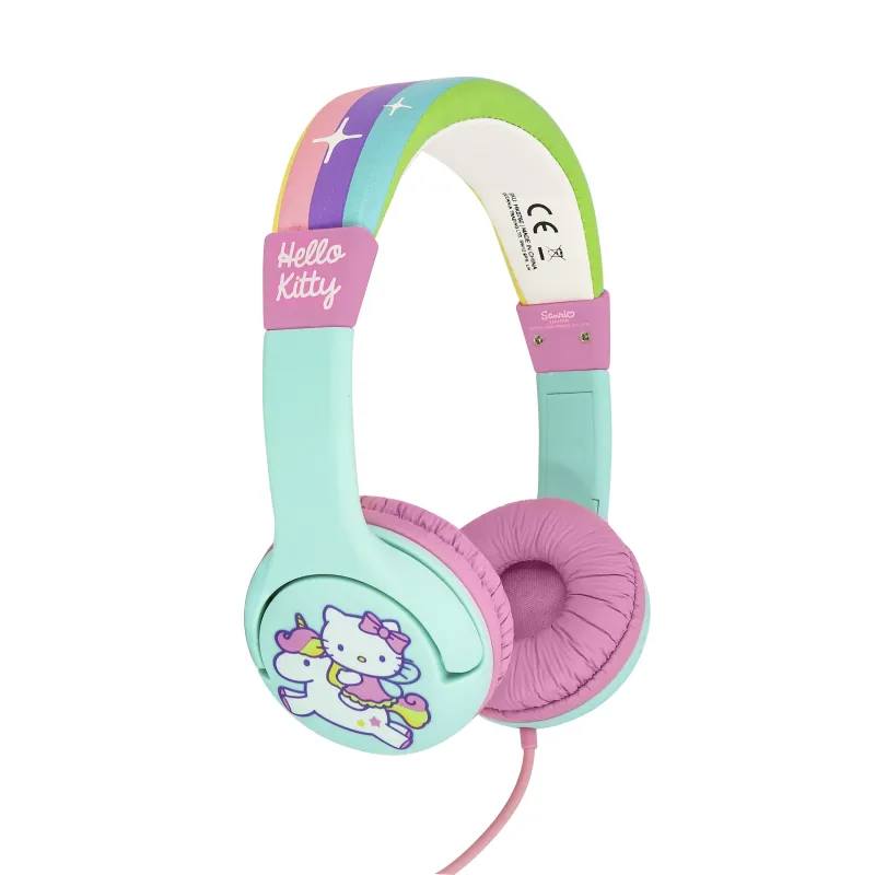 KINDERKOPFHÖRER HELLO KITTY UNICORN MIT LAUTSTÄRKEBEGRENZUNG, FÜR KINDER VON 3 BIS 7 JAHREN - The Shop Gamer