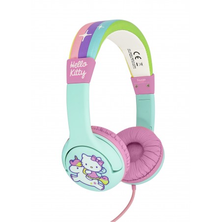 AURICULARES INFANTILES HELLO KITTY UNICORN CON VOLUMEN LIMITADO NIÑOS 3 A 7 AÑOS