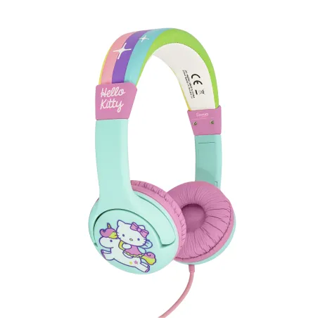KINDERHOOFDTELEFOON HELLO KITTY UNICORN MET VOLUMEBEGRENZING, VOOR KINDEREN VAN 3 TOT 7 JAAR - The Shop Gamer
