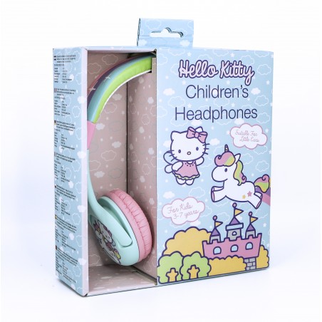 AURICULARES INFANTILES HELLO KITTY UNICORN CON VOLUMEN LIMITADO NIÑOS 3 A 7 AÑOS
