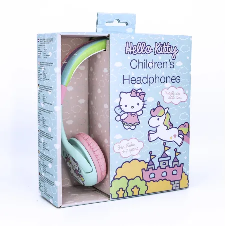 AURICULARES INFANTILES HELLO KITTY UNICORN CON VOLUMEN LIMITADO NIÑOS 3 A 7 AÑOS