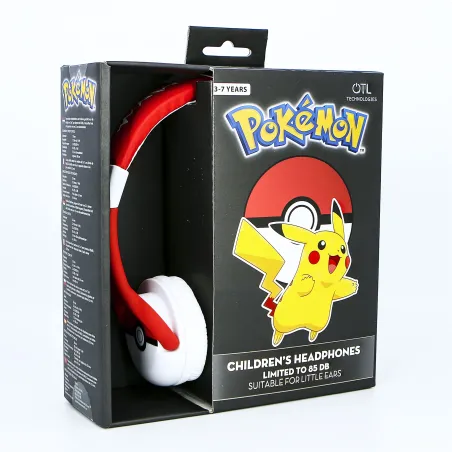 CUFFIE PER BAMBINI POKEMON POKEBALL CON VOLUME LIMITATO, DA 3 A 7 ANNI - The Shop Gamer
