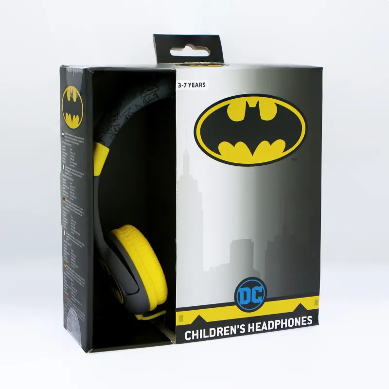 BATMAN KINDERKOPFHÖRER MIT LAUTSTÄRKEBEGRENZUNG FÜR KINDER VON 3 BIS 7 JAHREN - The Shop Gamer