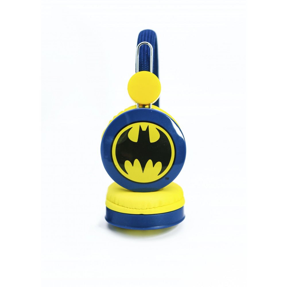 AURICULARES INFANTILES BATMAN AZUL CON VOLUMEN LIMITADO PARA NIÑOS DE 3 A 7 AÑOS