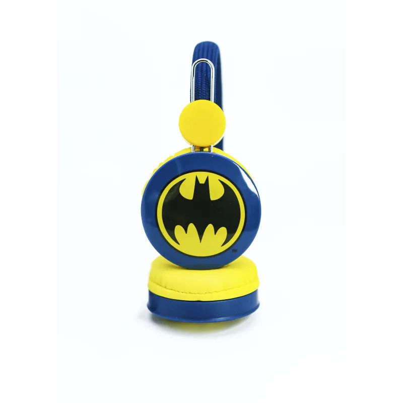 BLAUE BATMAN-KINDERKOPFHÖRER MIT LAUTSTÄRKEBEGRENZUNG FÜR KINDER VON 3 BIS 7 JAHREN - The Shop Gamer