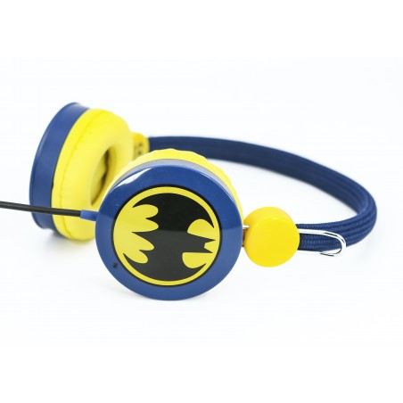 AURICULARES INFANTILES BATMAN AZUL CON VOLUMEN LIMITADO PARA NIÑOS DE 3 A 7 AÑOS