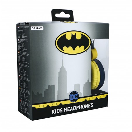 AURICULARES INFANTILES BATMAN AZUL CON VOLUMEN LIMITADO PARA NIÑOS DE 3 A 7 AÑOS