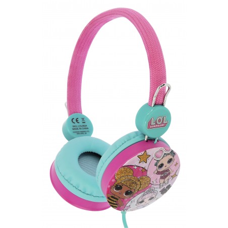AURICULARES INFANTILES LOL SURPRISE GLITTERATI  CON VOLUMEN LIMITADO PARA NIÑOS DE 3 A 7 AÑOS