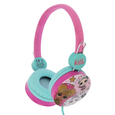 AURICULARES INFANTILES LOL SURPRISE GLITTERATI  CON VOLUMEN LIMITADO PARA NIÑOS DE 3 A 7 AÑOS
