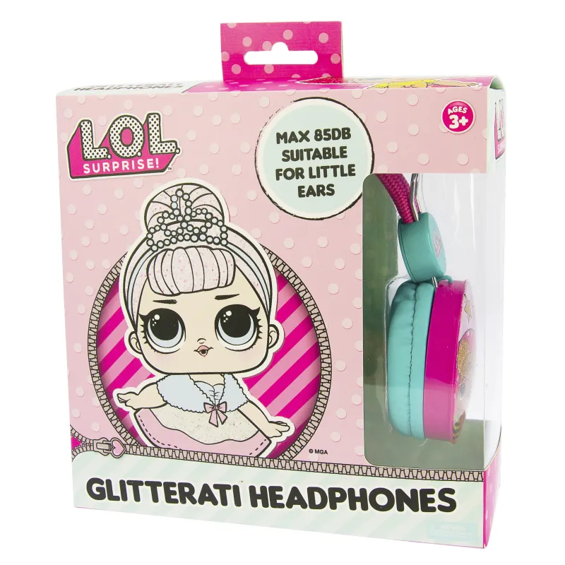 CASQUE AUDIO ENFANTS LOL SURPRISE GLITTERATI, VOLUME LIMITÉ, 3 À 7 ANS - The Shop Gamer