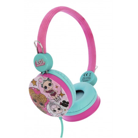 AURICULARES INFANTILES LOL SURPRISE GLITTERATI  CON VOLUMEN LIMITADO PARA NIÑOS DE 3 A 7 AÑOS