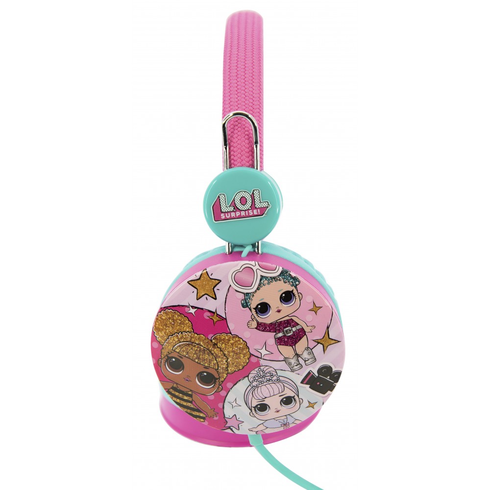 AURICULARES INFANTILES LOL SURPRISE GLITTERATI  CON VOLUMEN LIMITADO PARA NIÑOS DE 3 A 7 AÑOS