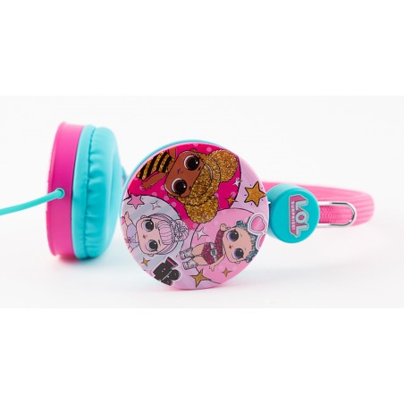 AURICULARES INFANTILES LOL SURPRISE GLITTERATI  CON VOLUMEN LIMITADO PARA NIÑOS DE 3 A 7 AÑOS