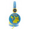 AURICULARES INFANTILES PIKACHU AZUL CON VOLUMEN LIMITADO PARA NIÑOS 3 A 7 AÑOS