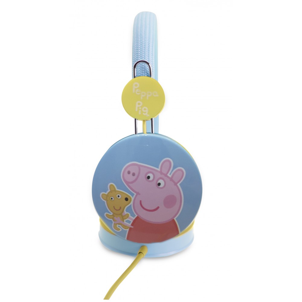 AURICULARES INFANTILES PEPPA PIG AZUL CON VOLUMEN LIMITADO PARA NIÑOS DE 3 A 7 AÑOS