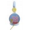 AURICULARES INFANTILES PEPPA PIG AZUL CON VOLUMEN LIMITADO PARA NIÑOS 3 A 7 AÑOS