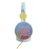 BLAUWE KINDERHOOFDTELEFOON PEPPA PIG MET VOLUMEBEGRENZING VOOR KINDEREN VAN 3 TOT 7 JAAR - The Shop Gamer