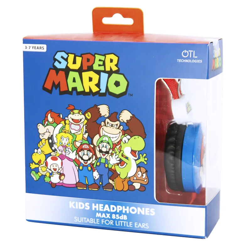 CASQUE ENFANT SUPER MARIO BLEU ET ROUGE, VOLUME LIMITÉ, 3 À 7 ANS - The Shop Gamer
