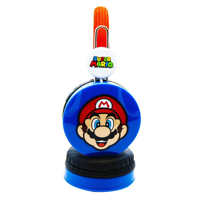 CASQUE ENFANT SUPER MARIO BLEU ET ROUGE, VOLUME LIMITÉ, 3 À 7 ANS - The Shop Gamer