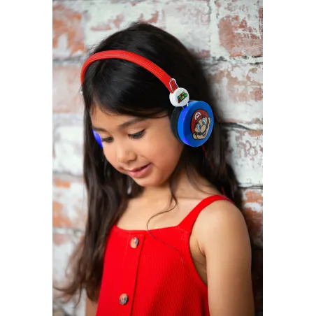 CASQUE ENFANT SUPER MARIO BLEU ET ROUGE, VOLUME LIMITÉ, 3 À 7 ANS - The Shop Gamer