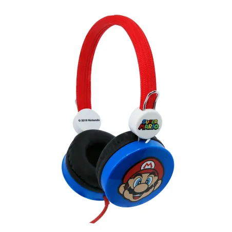 KINDERKOPFHÖRER SUPER MARIO, BLAU UND ROT, LAUTSTÄRKEBEGRENZT, FÜR KINDER VON 3 BIS 7 JAHREN - The Shop Gamer