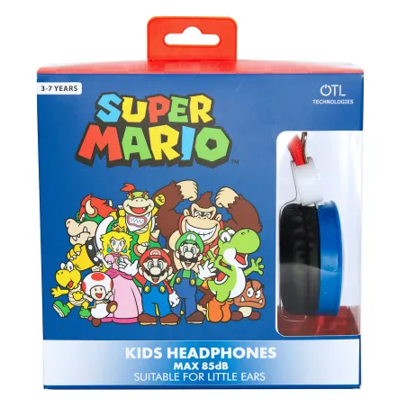 CASQUE ENFANT SUPER MARIO BLEU ET ROUGE, VOLUME LIMITÉ, 3 À 7 ANS - The Shop Gamer