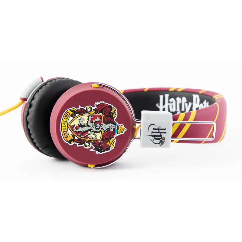 HARRY POTTER GRYFFINDOR FOLDABLE HEADPHONES, OFFICIALLY LICENSED HARRY POTTER - The Shop Gamer