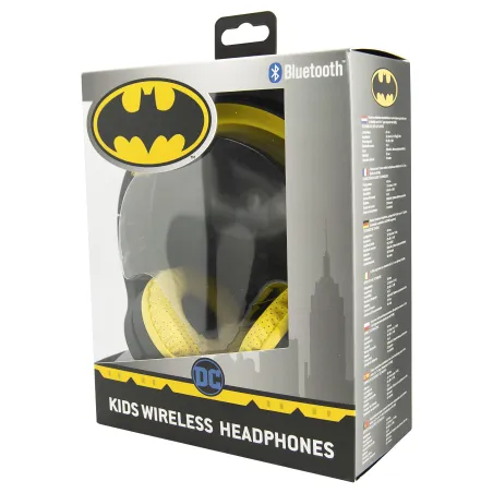AURICULARES INFANTILES SIN CABLE BATMAN CON TECNOLOGÍA BLUETOOTH Y MICRÓFONO