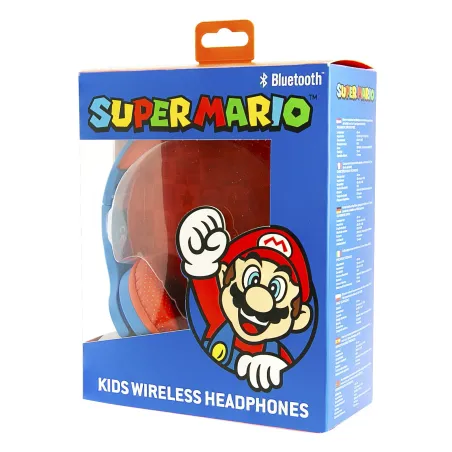 SUPER MARIO WIRELESS KIDS' HEADPHONES WITH BLUETOOTH TECHNOLOGY AND MICROPHONE - The Shop Gamer