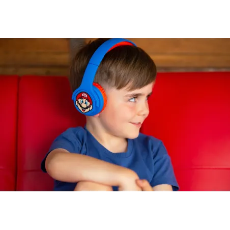 SUPER MARIO WIRELESS KIDS' HEADPHONES WITH BLUETOOTH TECHNOLOGY AND MICROPHONE - The Shop Gamer