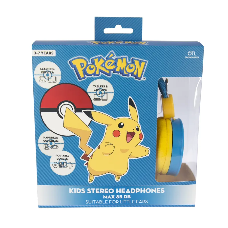 CASQUE ENFANT PIKACHU BLEU À VOLUME LIMITÉ, POUR ENFANTS DE 3 À 7 ANS - The Shop Gamer