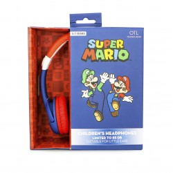Comprar Auriculares infantiles Super Mario con volumen limitado 3-7 años ·  OTL · Hipercor