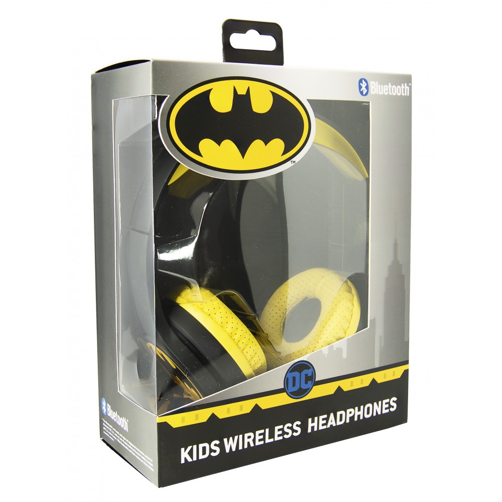 AURICULARES INFANTILES SIN CABLE BATMAN CON TECNOLOGÍA BLUETOOTH Y MICRÓFONO
