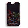 FUNDA PIEL IPHONE 4 DELUXE LEATHER SLEEVE MARVEL AVENGERS VENGADORES HEROES