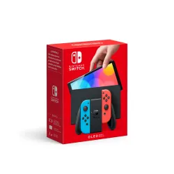 NOUVELLE CONSOLE NINTENDO SWITCH OLED, MANETTES BLEU NÉON ET ROUGE - The Shop Gamer