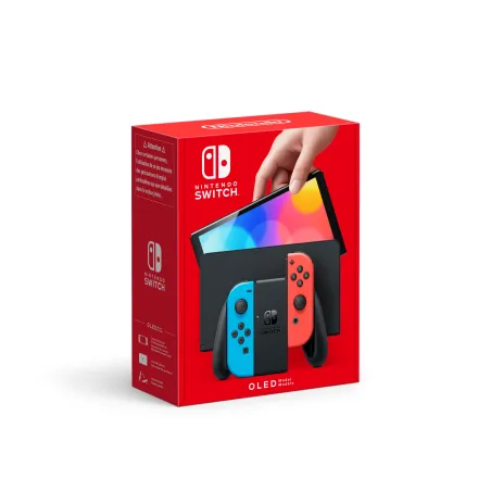 NEUE NINTENDO SWITCH KONSOLE OLED-VERSION, CONTROLLER IN NEONBLAU/NEONROT - The Shop Gamer