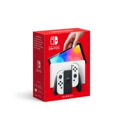NEW NINTENDO SWITCH OLED CONSOLE, WHITE CONTROLLERS - The Shop Gamer