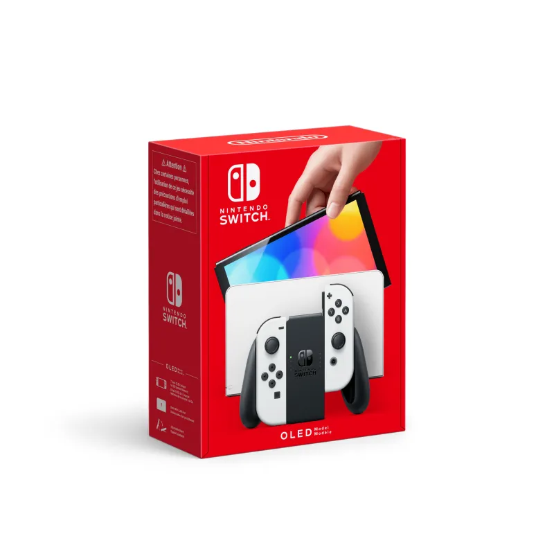 NEUE NINTENDO SWITCH KONSOLE, OLED-VERSION, WEISSE CONTROLLER - The Shop Gamer