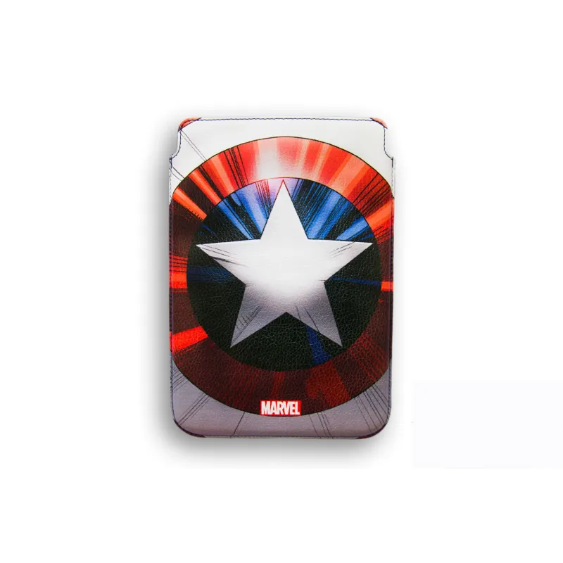 CUSTODIA RIGIDA IN PELLE PER IPAD AIR DELUXE LEATHER CASE MARVEL CAPITAN AMERICA SCUDO - The Shop Gamer