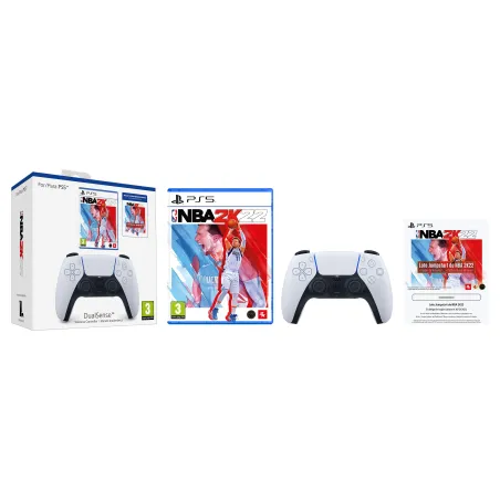 MANETTE DUALSENSE PS5 + JEU PHYSIQUE NBA2K22 + BON DE CONTENU ADDITIONNEL NBA2K22 - The Shop Gamer