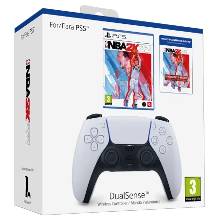 MANDO DUALSENSE PS5 + JUEGO FÍSICO NBA2K22 + VOUCHER CONTENIDO ADICIONAL NBA2K22