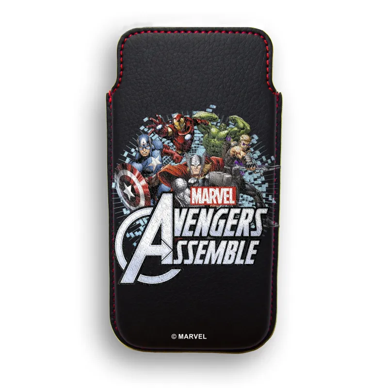 CAPA RÍGIDA DE COURO IPHONE 4 DELUXE LEATHER CASE MARVEL VENGADORES AVENGER HEROES - The Shop Gamer