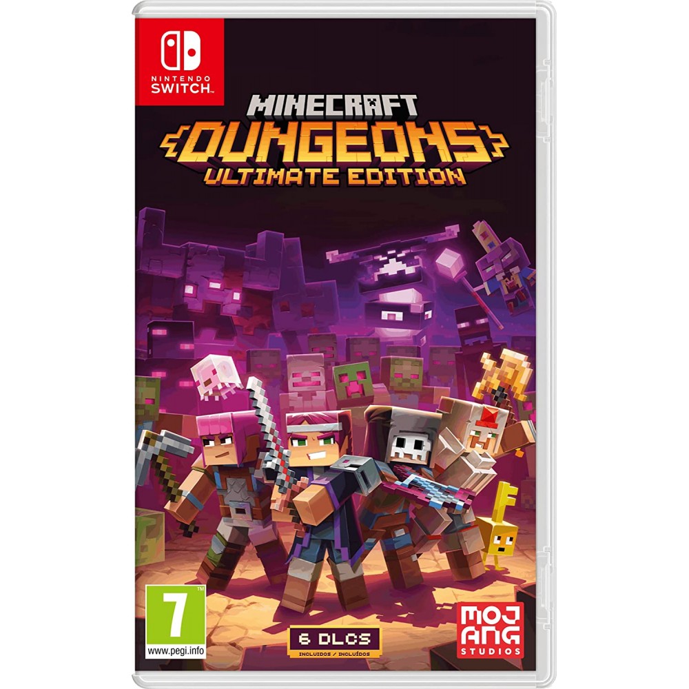 MINECRAFT DUNGEONS ULTIMATE EDICTION SWITCH JUEGO FÍSICO PARA NINTENDO SWITCH